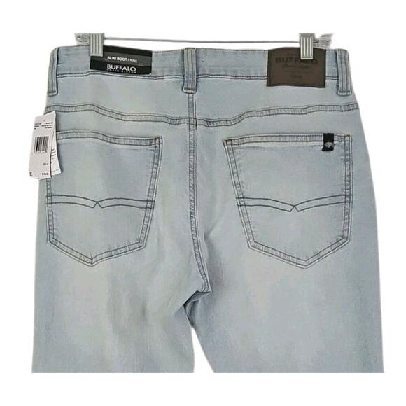 Buffalo David Bitton~Mens 32×32~Blue Slim Boot/King Jeans ASH-X Zip Fly $109 NWT - Picture 9 of 16